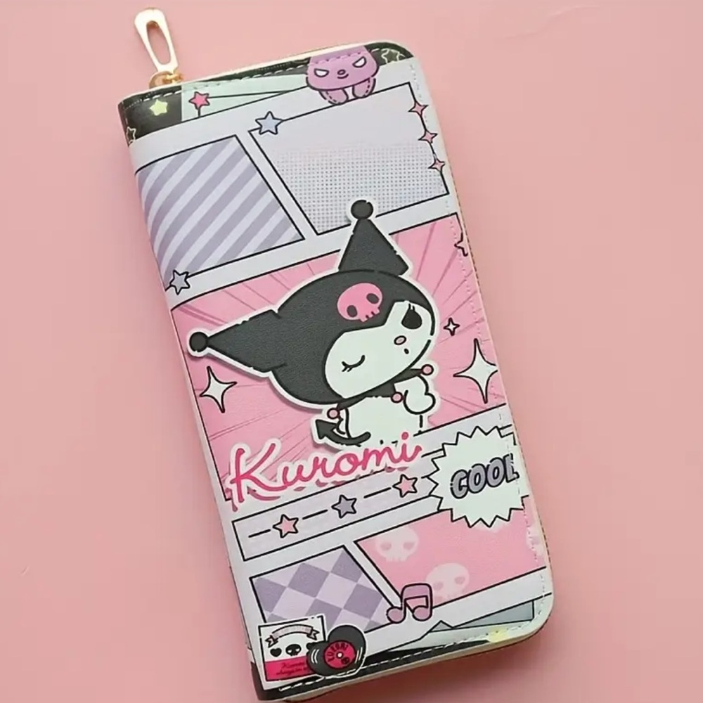 Kuromi Pink Wallet • Cute Sanrio Zip Around wallet💕🌸